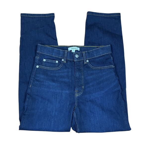 SPANX Lycra Ankle Slim Jean Hayward Wash Mid Rise Stretch Denim Size 8 NEW - Picture 5 of 11